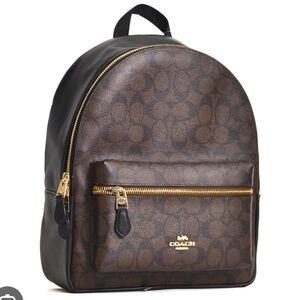 Coach - Charlie Signature Leather Backpack - Brand New